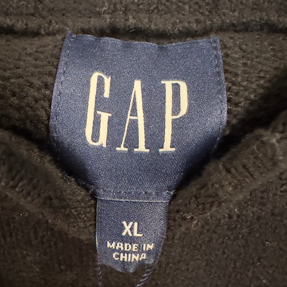 Gap Womens Black Cotton Blend Crewneck Ribbed Hem Sweater XL GP010669 NEW - Picture 2 of 6